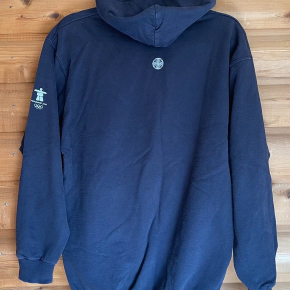 Vancouver 2010 Olympics Hoodie, Size L, Navy Blue, Classic - Picture 7 of 11